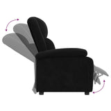 Fauteuil inclinable noir velours