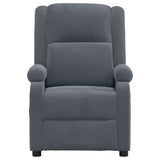 Fauteuil de massage Gris foncé velours