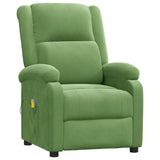 Fauteuil de massage Vert clair velours