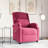 Fauteuil de massage Rouge bordeaux Velours