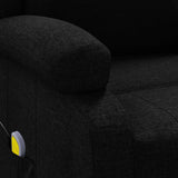 Fauteuil de massage Noir Tissu