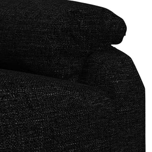 Fauteuil inclinable Noir Tissu