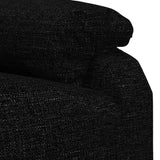 Fauteuil inclinable Noir Tissu