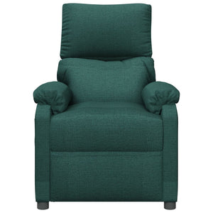 Fauteuil inclinable Vert foncé Tissu