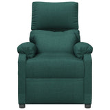 Fauteuil inclinable Vert foncé Tissu