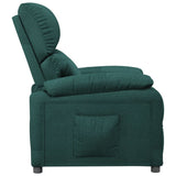 Fauteuil inclinable Vert foncé Tissu