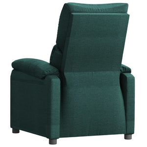 Fauteuil inclinable Vert foncé Tissu