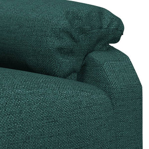 Fauteuil inclinable Vert foncé Tissu