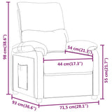 Fauteuil inclinable Vert foncé Tissu
