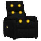 Fauteuil de massage Noir Tissu