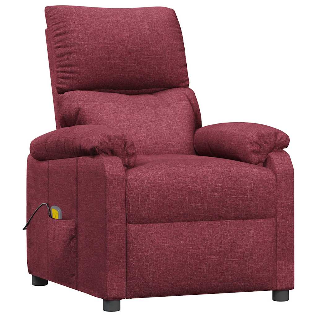 Fauteuil de massage Rouge bordeaux Tissu
