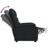 Fauteuil inclinable Noir Tissu