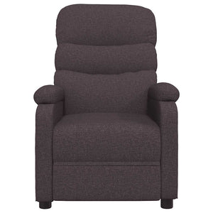 Fauteuil inclinable Marron foncé Tissu