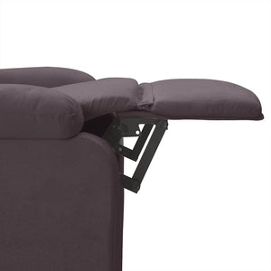 Fauteuil inclinable Marron foncé Tissu