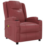 Fauteuil de massage Rouge bordeaux Similicuir