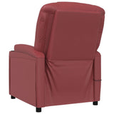Fauteuil de massage Rouge bordeaux Similicuir