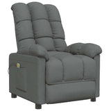 Fauteuil de massage Gris foncé Tissu