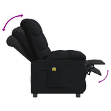 Fauteuil de massage Noir Tissu