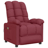 Fauteuil de massage Rouge bordeaux Tissu