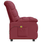 Fauteuil de massage Rouge bordeaux Tissu