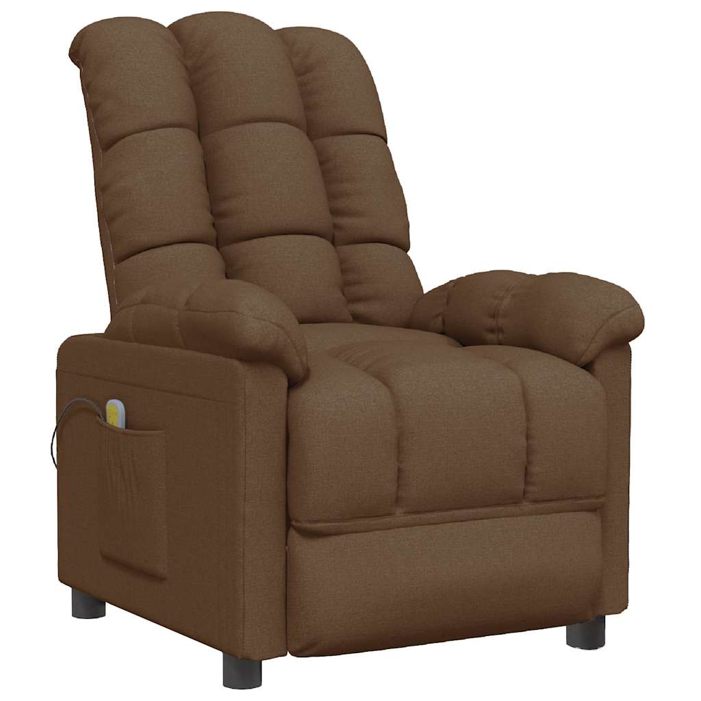 Fauteuil de massage Marron Tissu