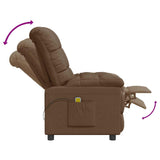 Fauteuil de massage Marron Tissu