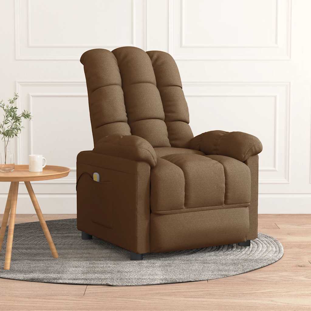 Fauteuil de massage Marron Tissu