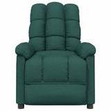 Fauteuil de massage Vert foncé Tissu