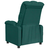 Fauteuil de massage Vert foncé Tissu