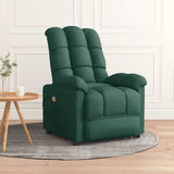 Fauteuil de massage Vert foncé Tissu