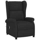 Fauteuil inclinable électrique à oreilles noir tissu