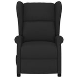 Fauteuil inclinable électrique à oreilles noir tissu