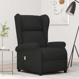 Fauteuil inclinable électrique à oreilles noir tissu