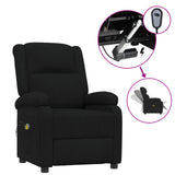 Fauteuil électrique de massage Noir Tissu