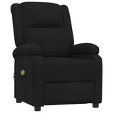 Fauteuil électrique de massage Noir Tissu