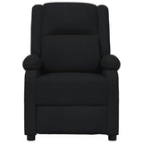 Fauteuil électrique de massage Noir Tissu