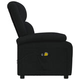 Fauteuil électrique de massage Noir Tissu