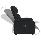 Fauteuil électrique de massage Noir Tissu
