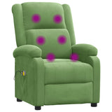 Fauteuil électrique de massage Vert clair velours