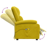 Fauteuil électrique de massage Jaune Velours