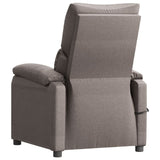 Fauteuil électrique de massage Taupe Tissu