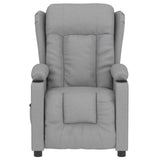 Fauteuil électrique de massage Gris clair Tissu