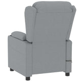 Fauteuil électrique de massage Gris clair Tissu