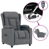 Fauteuil inclinable électrique Gris Similicuir