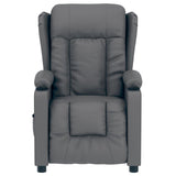 Fauteuil inclinable électrique Gris Similicuir