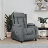 Fauteuil inclinable électrique Gris Similicuir