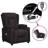 Fauteuil électrique de massage Noir Similicuir