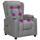 Fauteuil de massage électrique Gris Similicuir