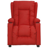 Fauteuil de massage électrique Rouge bordeaux Similicuir