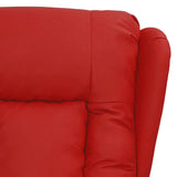 Fauteuil de massage électrique Rouge bordeaux Similicuir